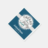 Serviette En Papier 50e anniversaire encourage à cinquante ans (Coin)