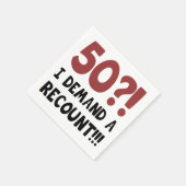 Serviette En Papier 50e anniversaire Gag cadeau (Coin)