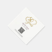 Serviette En Papier 50e Anniversaire Gold Share Photos code QR (Coin)