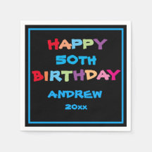 50e anniversaire Joyeux anniversaire Personnalisé 