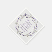 Serviette En Papier 50e anniversaire Lavender Wreath (Coin)