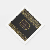 Serviette En Papier 50e anniversaire Mariage Art déco Nouveau (Coin)