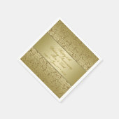 Serviette En Papier 50e anniversaire Mariage d'or (Coin)
