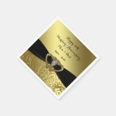 Serviette En Papier 50e anniversaire Mariage papier serviettes (Coin)