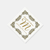 Serviette En Papier 50e anniversaire Mariage papier serviettes (Coin)