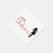 Serviette En Papier 50e anniversaire moderne Personnalisé 50 & FABULOU (Coin)