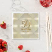 Serviette En Papier 50e anniversaire ou anniversaire (En situation)