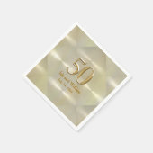 Serviette En Papier 50e anniversaire ou anniversaire (Coin)
