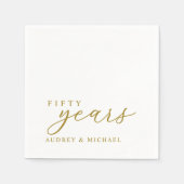 Serviette En Papier 50e anniversaire Personnalisé (Devant)