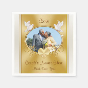 Serviette En Papier 50e anniversaire serviettes en vrac ou acheter un 