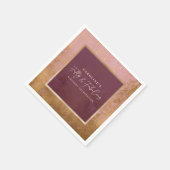 Serviette En Papier 50e fête d'anniversaire Gold & Pink (Coin)