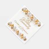 Serviette En Papier 50e fête du Mariage (Coin)