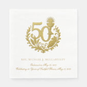 Serviette En Papier 50e jubilé d'ordination sacerdotale (Devant)