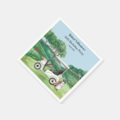 SERVIETTE EN PAPIER 50TH (ANY YEAR) BIRTHDAY PARTY GOLF COURSE (Coin)