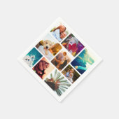 Serviette En Papier 50x Serviettes serviettes 9 Photo Collage Modèle (Coin)