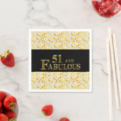 Serviette En Papier 51e anniversaire (En situation)