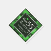 Serviette En Papier 55e anniversaire du Mariage (Coin)