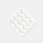 Serviette En Papier 55e anniversaire du mariage d'Emeraude (Coin)