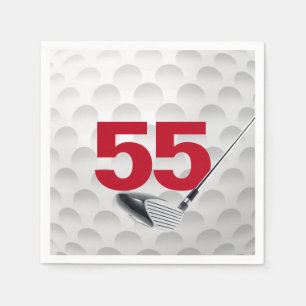 Serviette En Papier 55e anniversaire Golf Ball