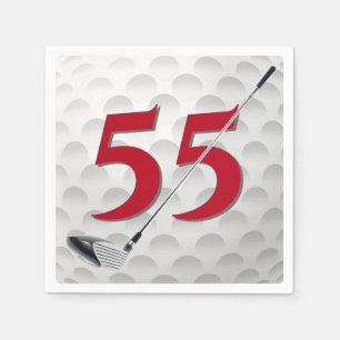 Serviette En Papier 55e anniversaire Golf Club Napkins