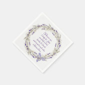 Serviette En Papier 55e anniversaire Lavender Wreath (Coin)