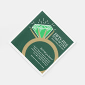 Serviette En Papier 55e anniversaire mariage fête fun faits serviettes (Coin)