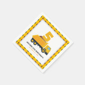 Serviette En Papier 5 Anniversaire de la partie de construction servie (Coin)