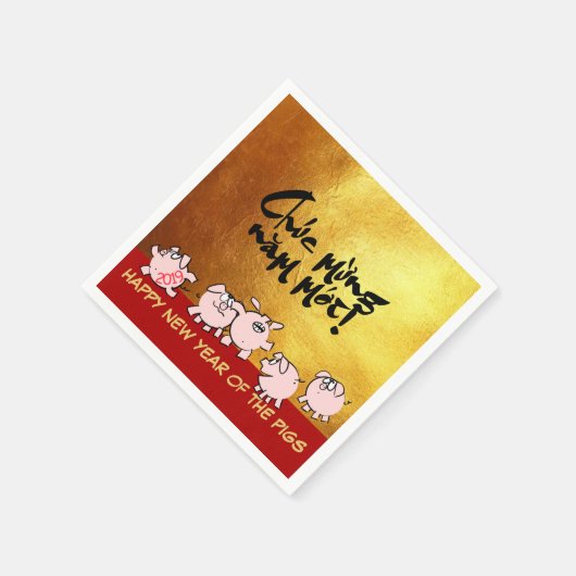 Serviette En Papier 5 Drôle Comics Viêt-namien Année 2019 Papier N (Coin)