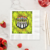 Serviette En Papier 5 Pingouins Père Noël Frazzés et amusants Personna (En situation)