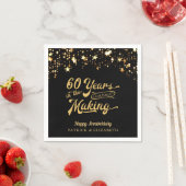 Serviette En Papier 60 ANS DANS LES 50e Étoiles (En situation)