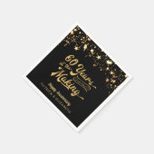 Serviette En Papier 60 ANS DANS LES 50e Étoiles (Coin)
