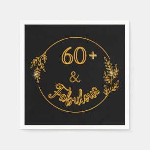 Serviette En Papier 60 ans et fabuleux