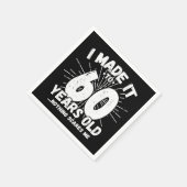 Serviette En Papier 60 ans vieux mème sarcastique drôle 60ème annivers (Coin)