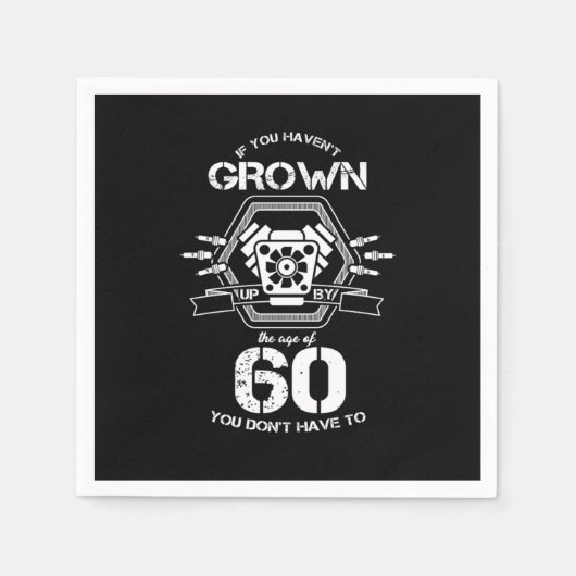 Serviette En Papier 60 e anniversaire cadeau de célébration si vous av (Devant)