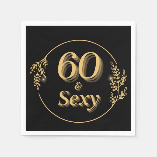 Serviette En Papier 60 et fabuleux (Devant)