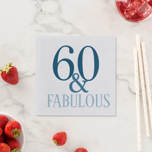 Serviette En Papier 60 et Fabuleux fête d'anniversaire (En situation)