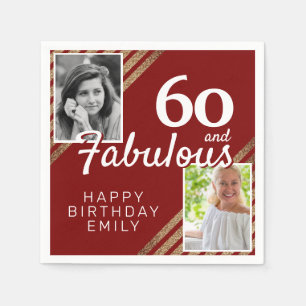 Serviette En Papier 60 et Fabulous Gold Parties scintillant 2 Photo 60
