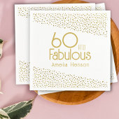 Serviette En Papier 60 et Fabulous Gold Parties scintillant 60e annive
