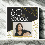 Serviette En Papier 60 et Fabulous Gold Parties scintillant Photo 60e 