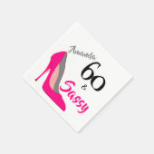 Serviette En Papier 60 et Sassy 60e anniversaire (Coin)