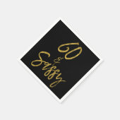 Serviette En Papier 60 et Sassy Gold Foil Anniversaire serviettes (Coin)