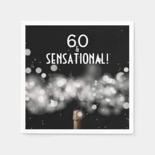 Serviette En Papier 60 et serviettes de la partie de champagne sensati