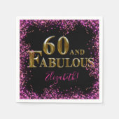 Serviette En Papier 60e anniversaire  (Devant)