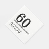 Serviette En Papier 60e anniversaire (Coin)