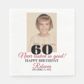 Serviette En Papier 60e anniversaire (Devant)