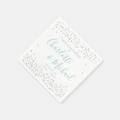 Serviette En Papier 60e anniversaire de Mariage Script Hearts Confetti (Coin)