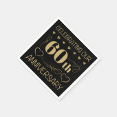 Serviette En Papier 60e anniversaire du Mariage (Coin)