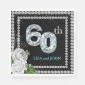 Serviette En Papier 60e anniversaire du Mariage Diamond (Devant)