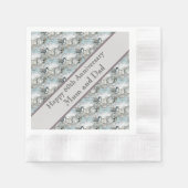 Serviette En Papier 60e anniversaire du Mariage Diamond (Devant)