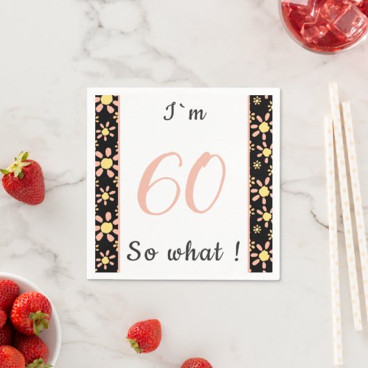 Serviette En Papier 60e anniversaire Funny I'm 60 (En situation)